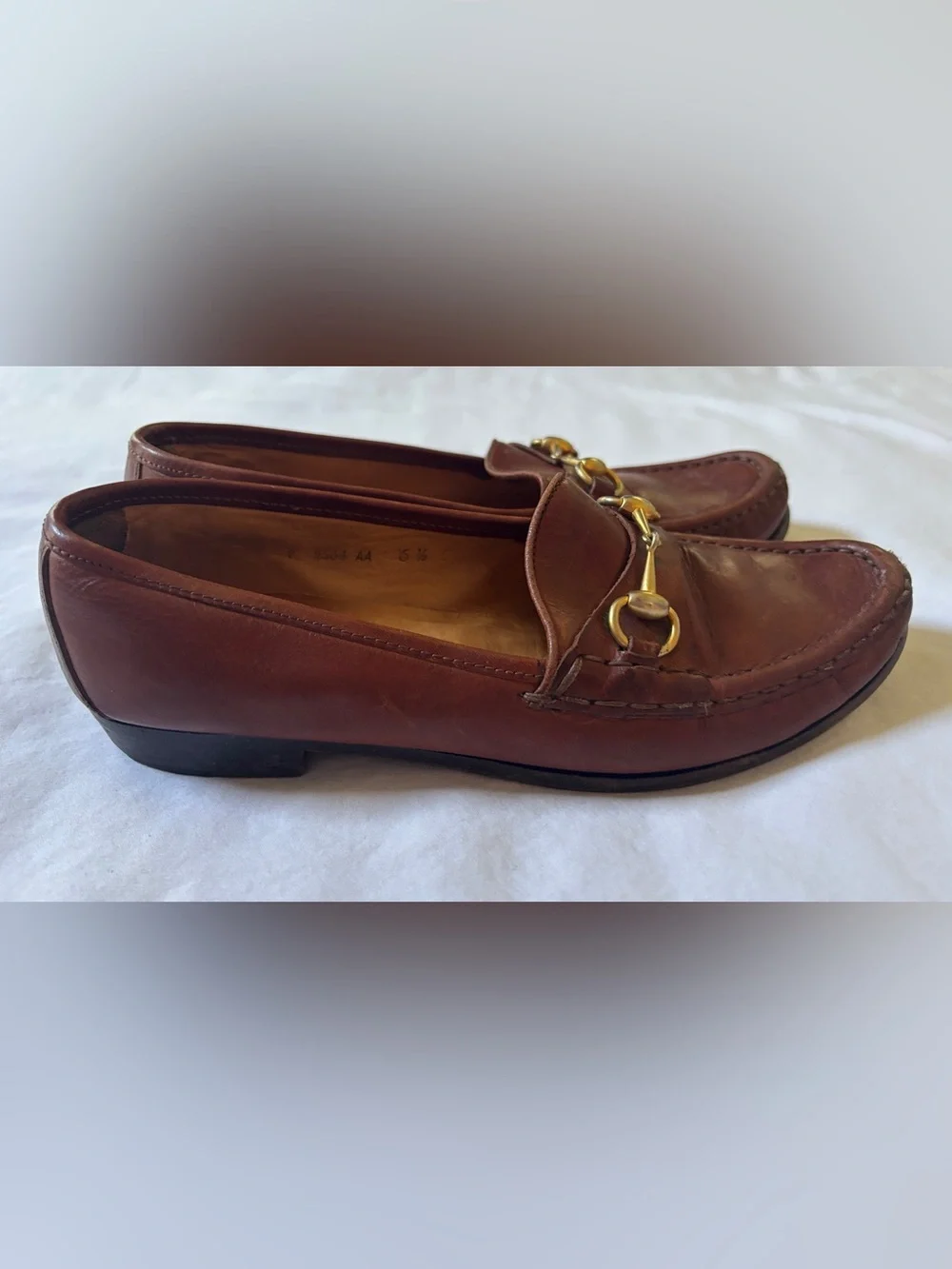 Cole Haan Made in Italy Horsebit Loafers Brown Leather Women’s 6.5 AA Vintage